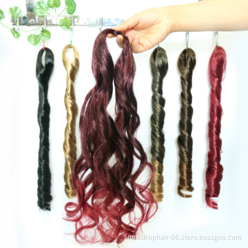 Extension Braids Pony Braiding Hair Style Whole Sale Extensions Wavy Products 1B Braiding Hair 48 Inches